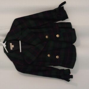 Chic + Classic Plaid Blazer / Dinner Jacket - Size: Small